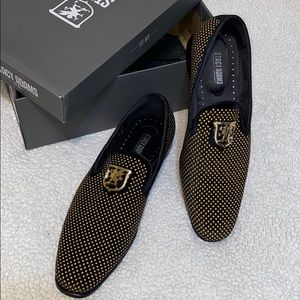 Stacy Adams Gold Bead Loafers